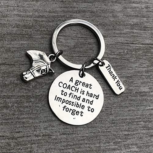 Equestrian Great Coach is Hard to Find But Impossible to Forget Keychain, Perfec