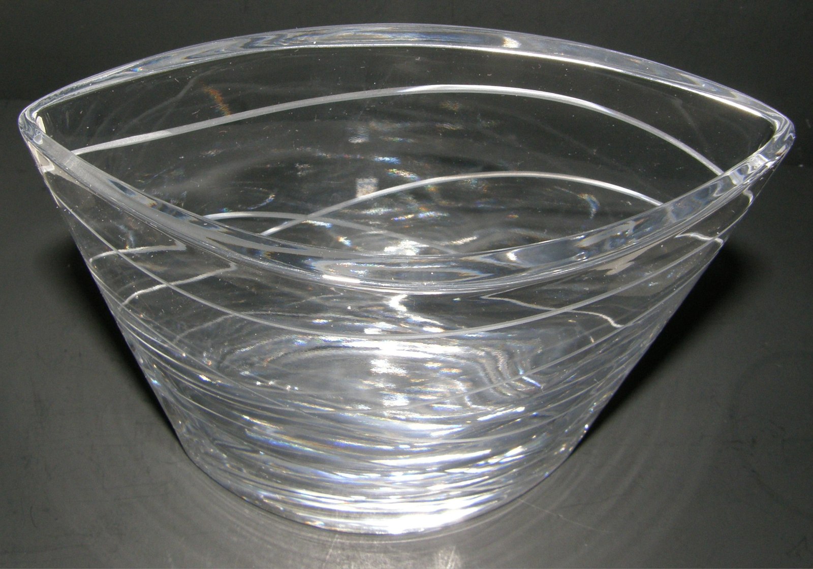 The Nambe Crystal Pocket Vase Art Glass Retired Other Art Glass