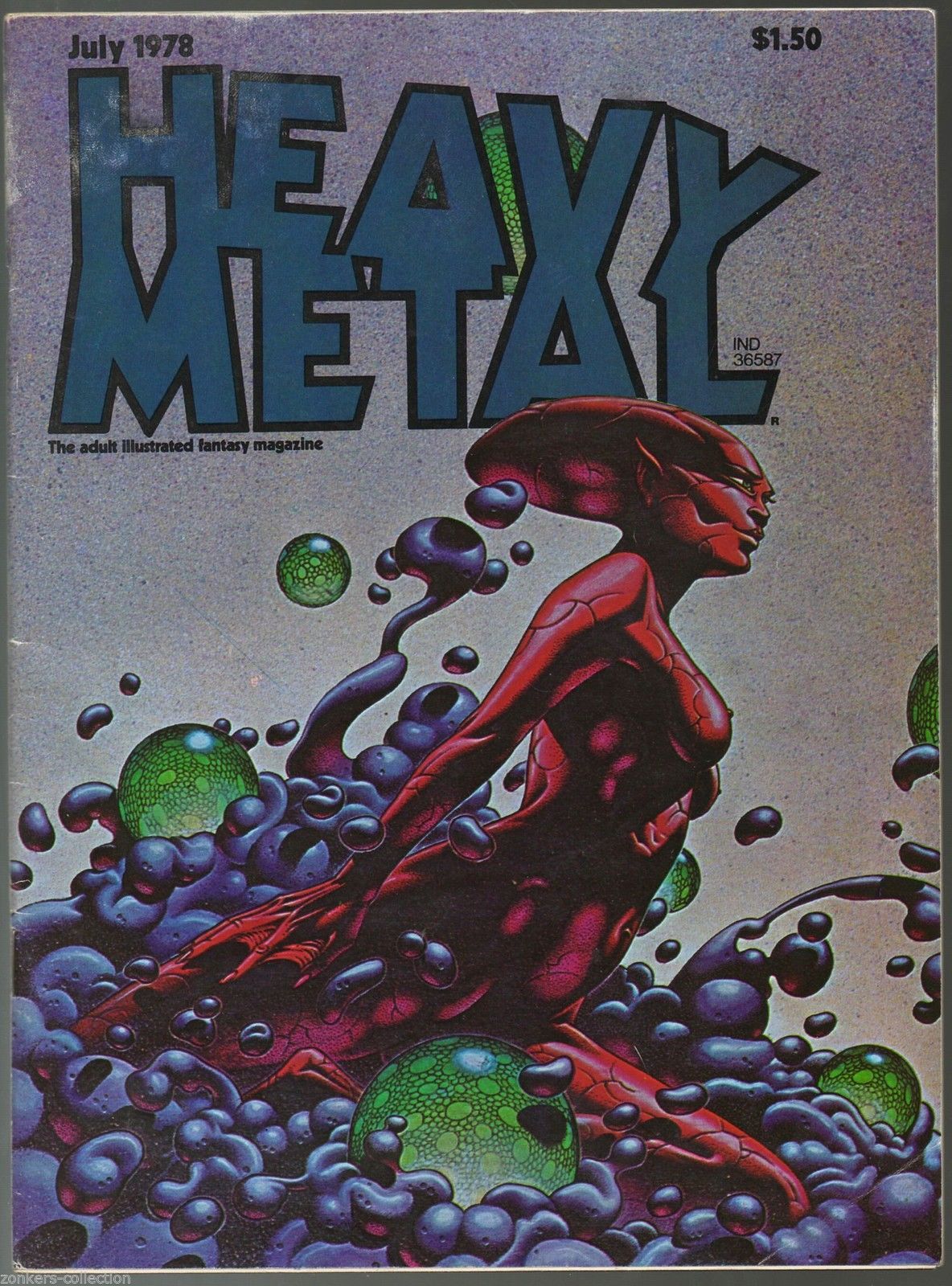 Heavy Metal magazine, July 1978, inspired by Metal Hurlant Magazines
