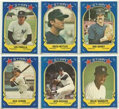 1981 Fleer Star Stckers New York Yankees Team Lot Reggie Jackson Nettles Gossage - $2.25