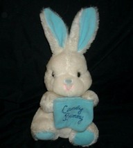 11" Vintage Cuddle Wit Easter Candy Bunny Rabbit Blue Stuffed Animal Plush Toy - $19.63