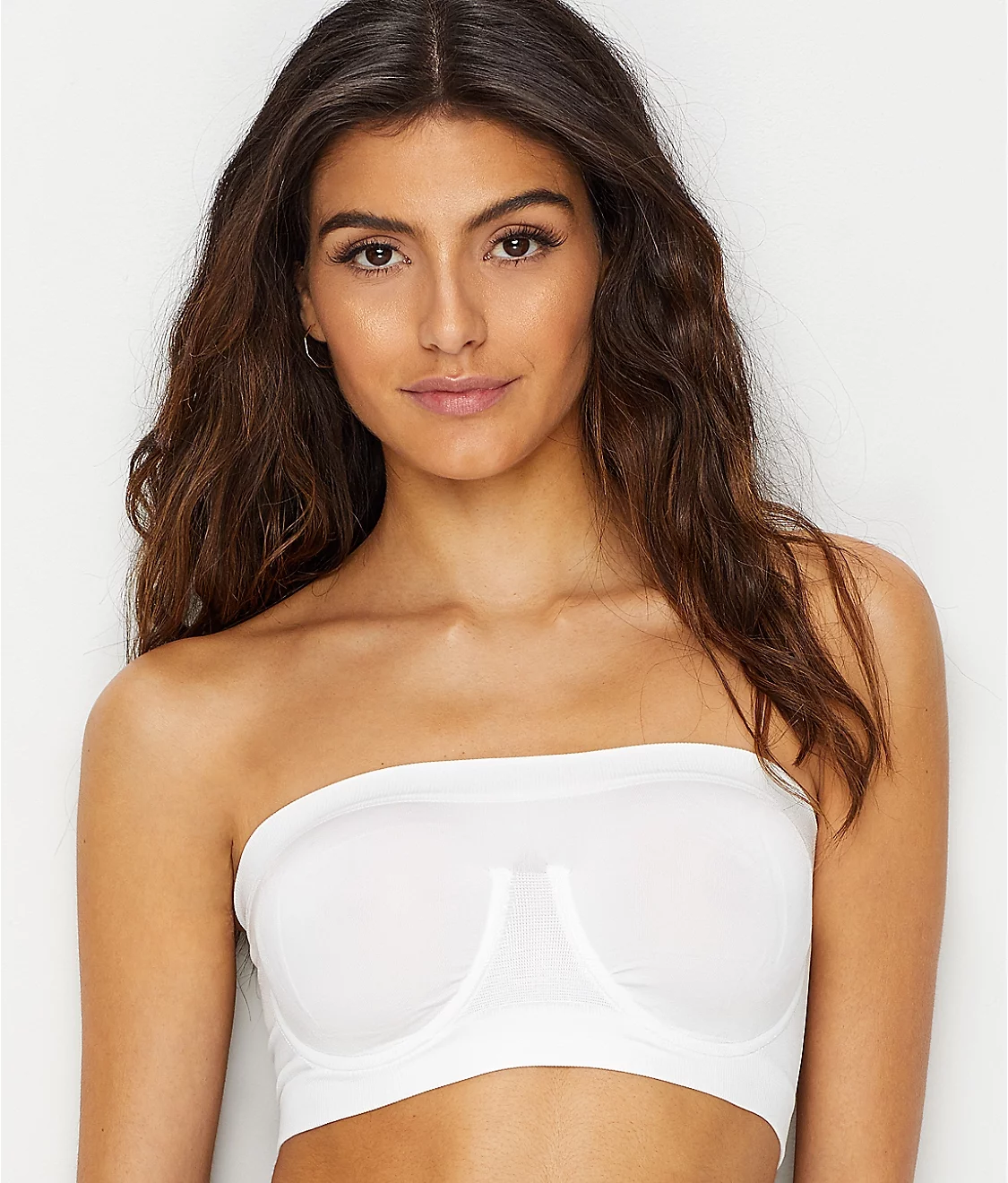 RHONDA SHEAR White Ahh Angel Seamless Bandeau Bra, US Small, NWOT - Bras & Bra Sets