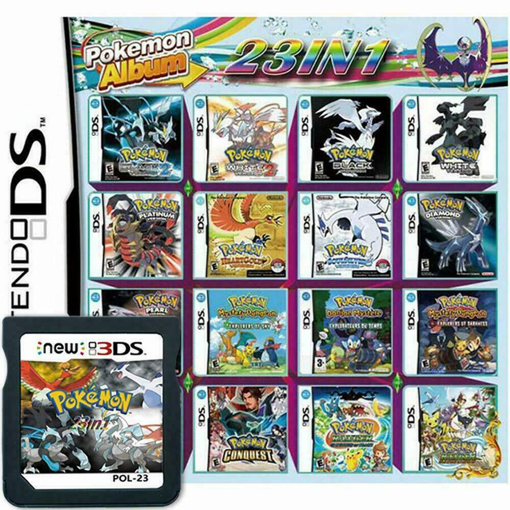 Primary image for Pokemon 23 in 1 DS Games Cartridge For Nintendo DS NDS USA Version
