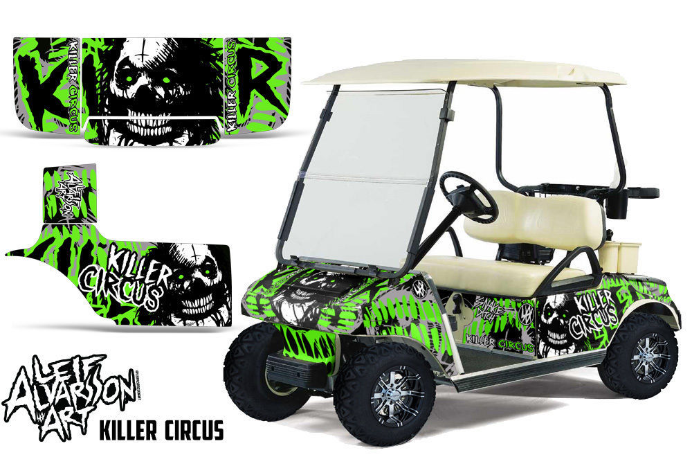 Club Car Golf Cart Wrap Graphics Vinyl Sticker Decal Kit 19832014