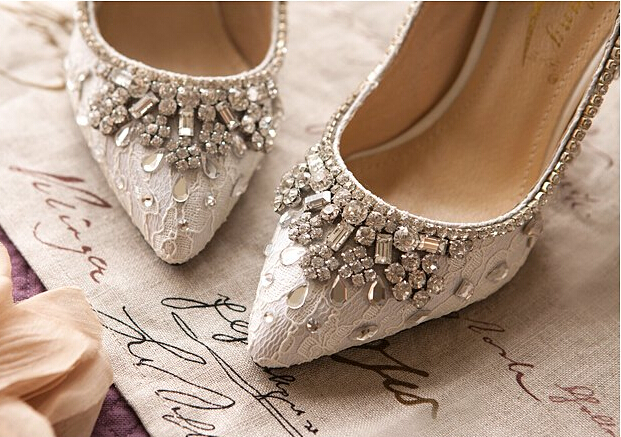 Bridal Kitten Heels,Bridal Kitten shoes,Bridal shoes,Lace/Crystals