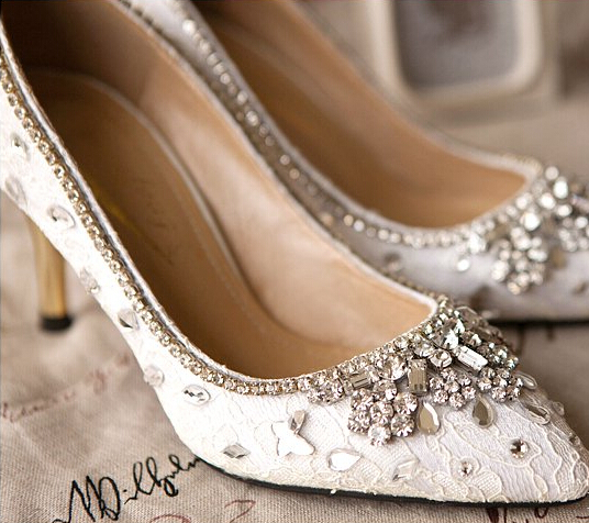 Bridal Kitten Heels,Bridal Kitten shoes,Bridal shoes,Lace/Crystals