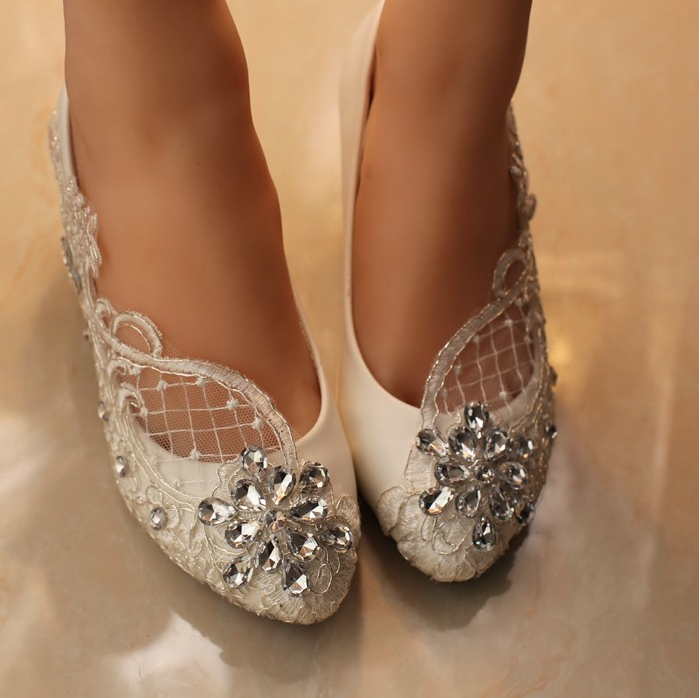 Wedding Shoes,Lace Bridal Shoes,Lace Bridal Shoes,Pearl Bridal Shoes ...