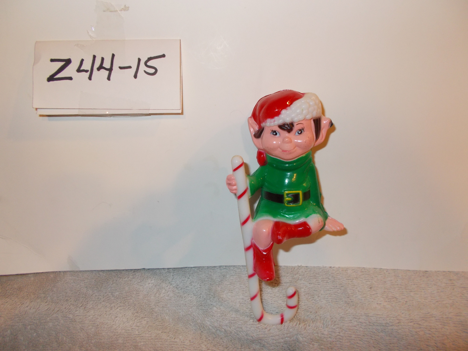 Vintage Elf Stocking holder by J.S.N.Y Stockings & Hangers