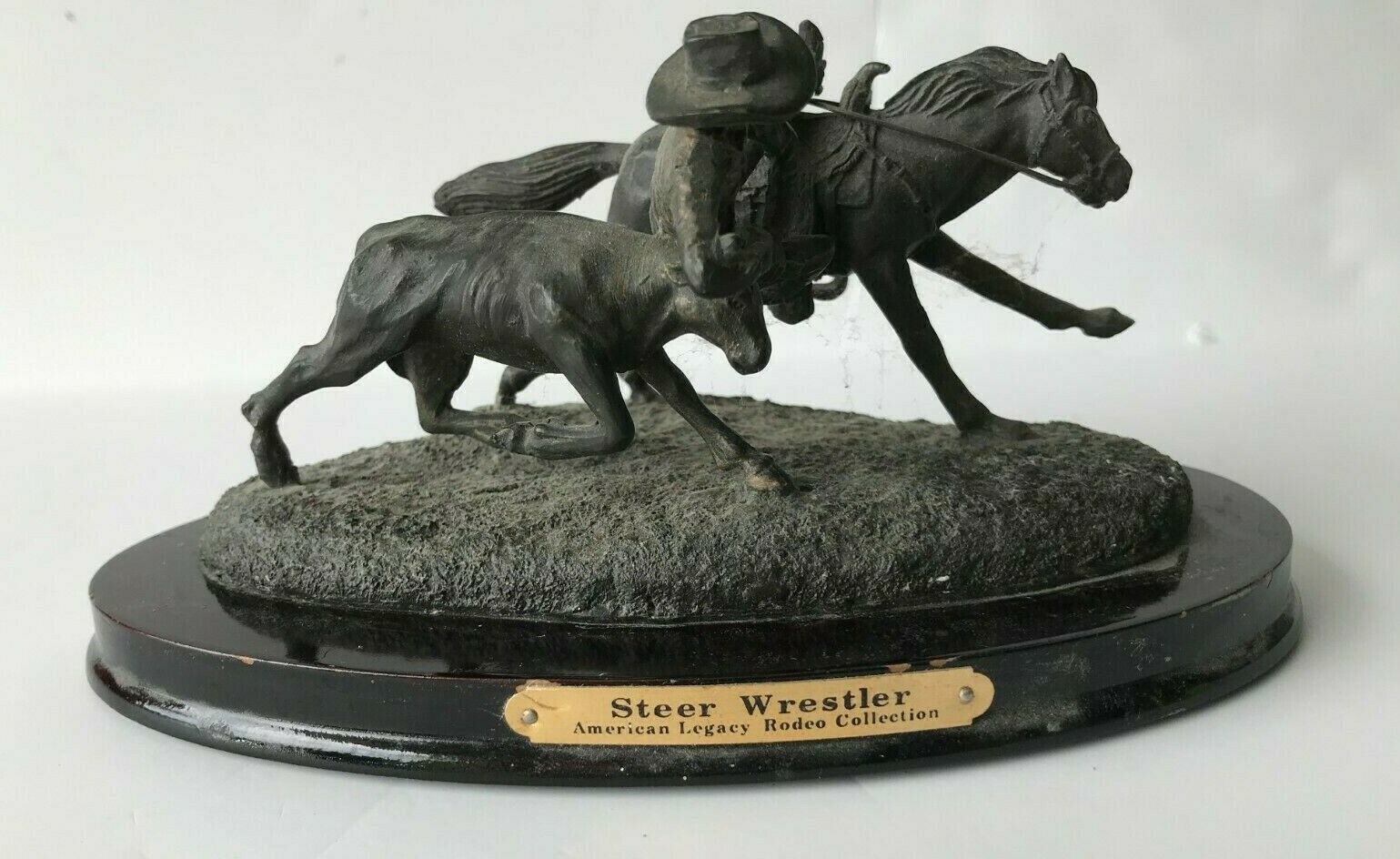 Steer Wrestler Statue American Legacy Rodeo Collection Art Sculptures
