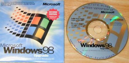 Microsoft Windows98 Upgrade for users of Windows 3.1x and Windows 95 ...