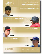 2012 Leaf Rize Draft Gold Top Prospects Quad #TL-AH-RR-AA Tzu-Wei Lin/Al... - $12.00