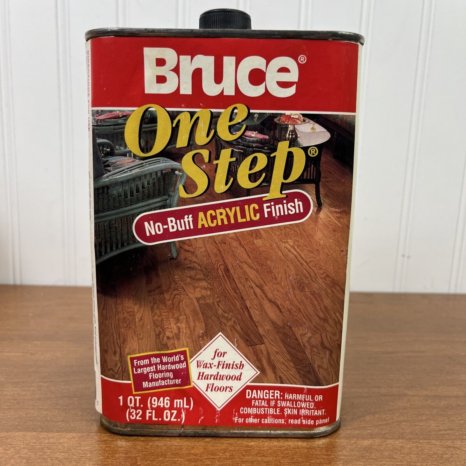 Bruce One Step NoBuff Acrylic Finish for WaxFinished Hardwood Floors
