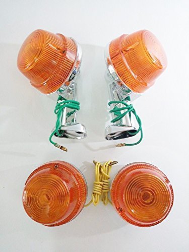 as1283 HONDA C50 C65 C70 C90 REAR &FRONT TURN SIGNAL WINKER SET 4PCS.“PLASTIC” 
