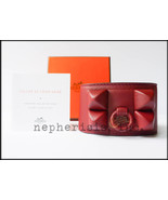 NIB Hermes COLLIER DE CHIEN Leather CDC SHADOW GAINE BRACELET CUFF Swift... - $4,000.00