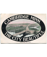 Cambridge MN Bridge Over Rum River c1910 Unused Antique Postcard - $1.95