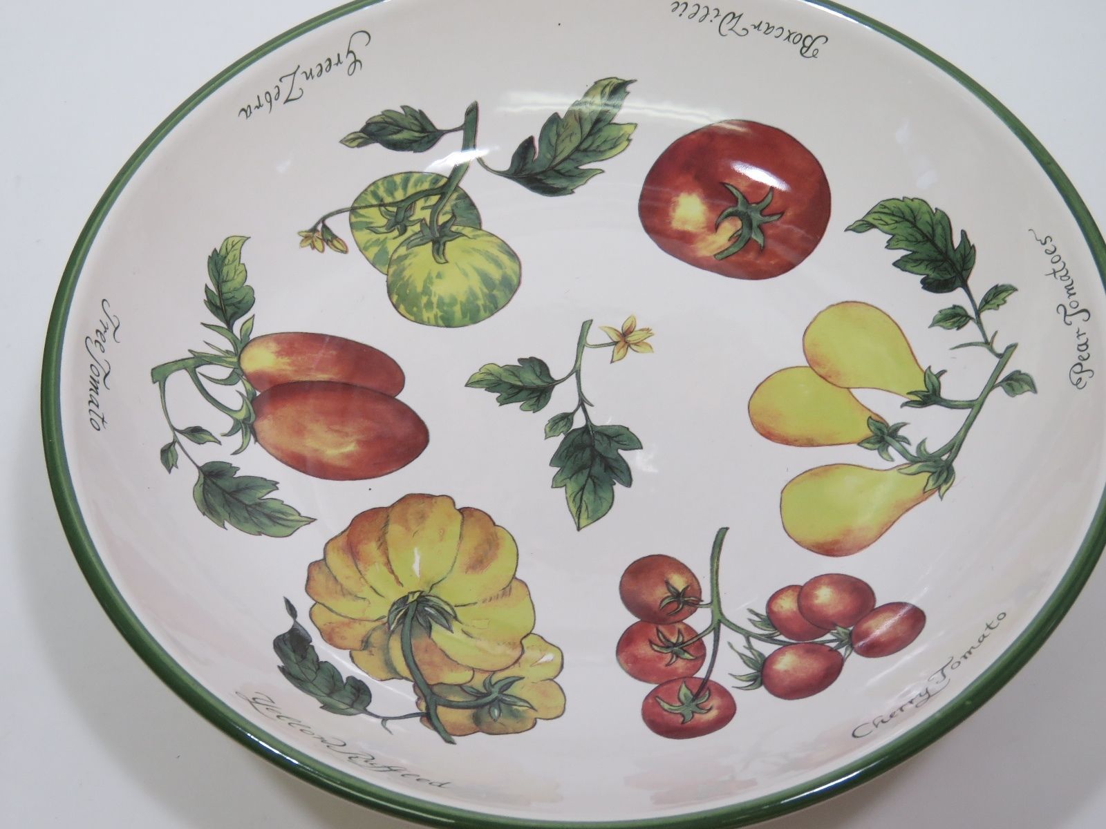 Williams Sonoma Heirloom Tomatoes 13" Pasta Salad Serving Bowl
