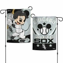 CHICAGO WHITE SOX DISNEY 2 SIDED 12&quot;X18&quot; GARDEN FLAG NEW &amp; OFFICIALLY LI... - $12.55