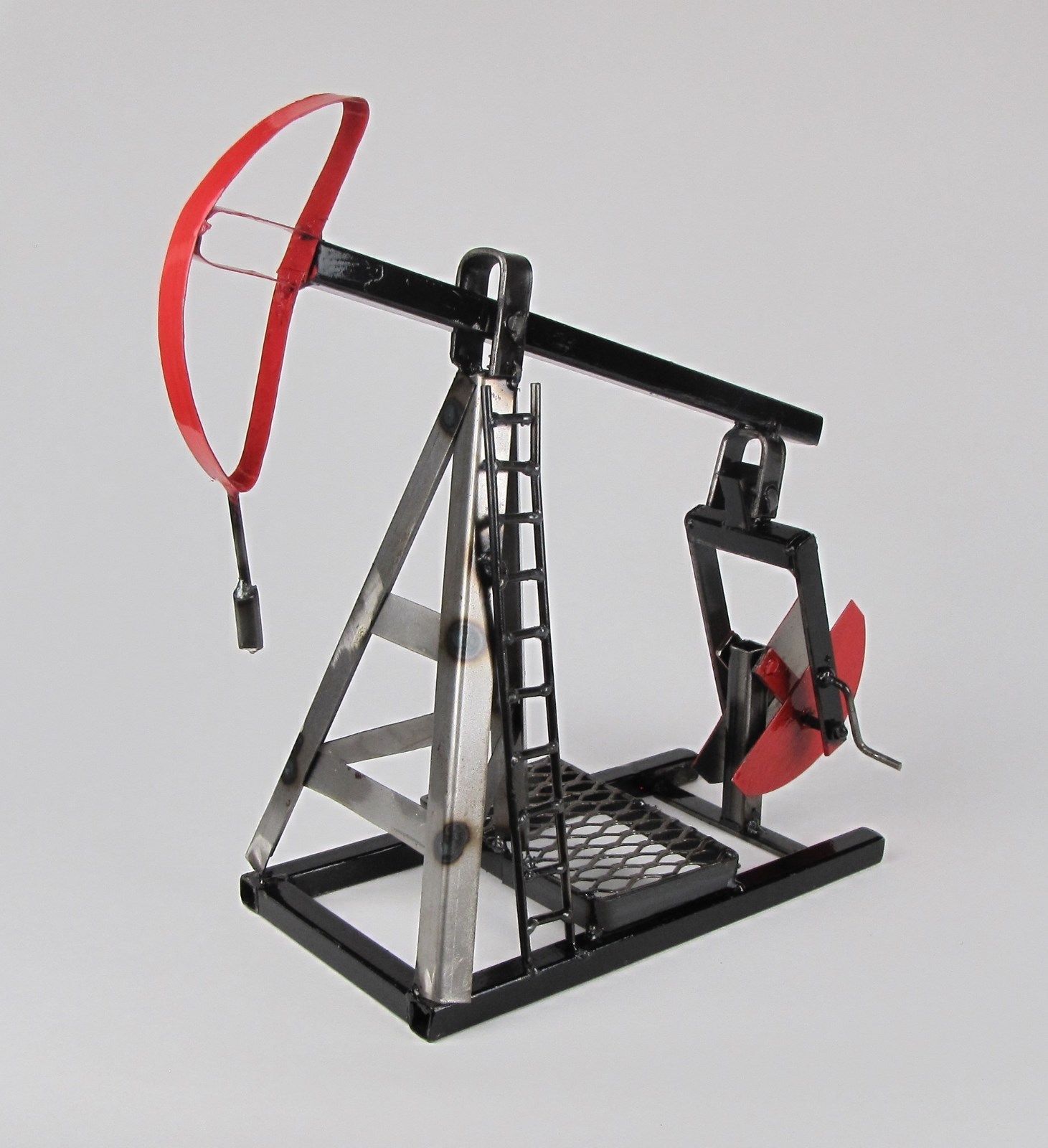 Oil Pump Jack Decor Replica Made of Steel Other