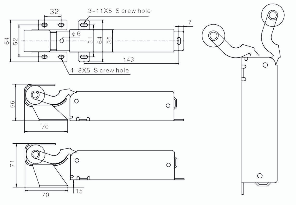 Replacement For Kason 1094 Door Closer And 50 Similar Items