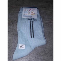 Happy Day Cotton Socks Powder Blue 21cm Socks - $0.99