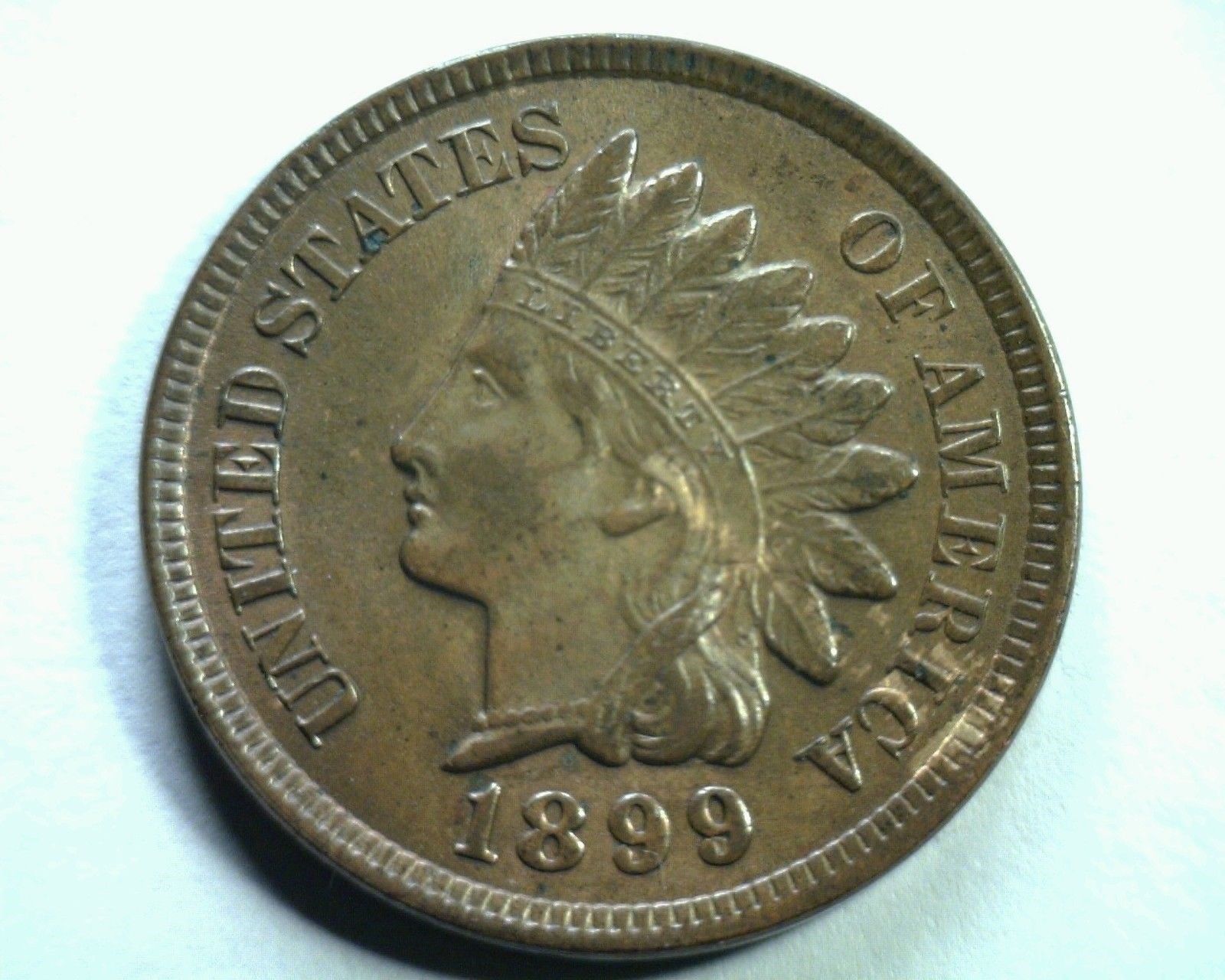 Primary image for 1899 S30 18/18(s) 9/9(n) INDIAN CENT PENNY UNCIRCULATED OLD CLEANING NOW RETONED