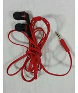 Skullcandy Ink&#39;d 2 In-Ear only Headphones Black Red Flat Cable No Mic Ex... - $24.99