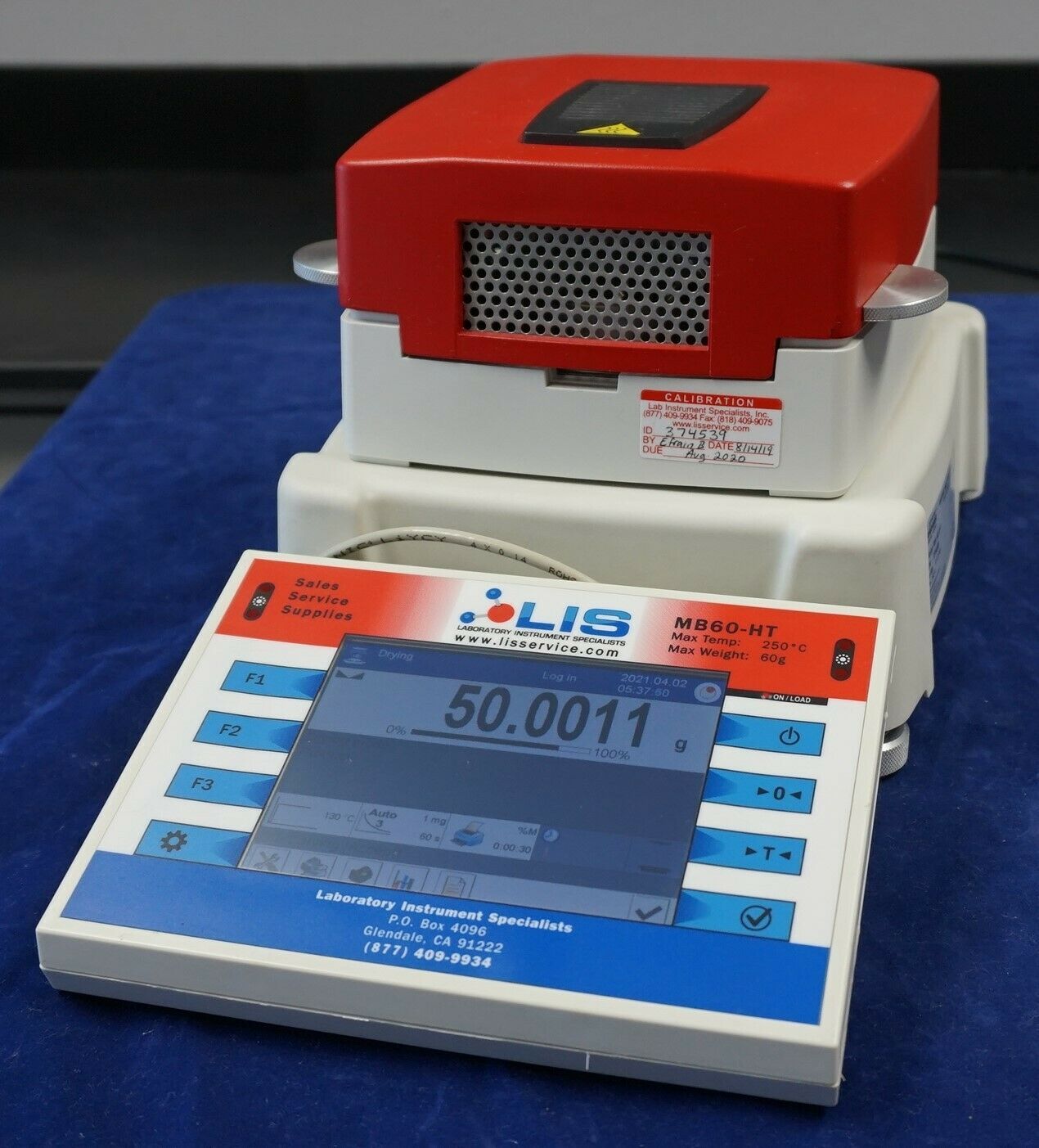 Radwag MA 60.3Y Moisture Analyzer LIS labeled Demo Model Moisture