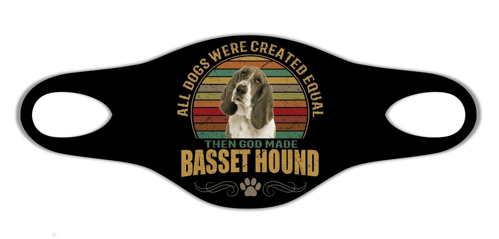 Basset Hound Dog Cool Protective Washable Breathe Face Mask Pet Man Best Friend