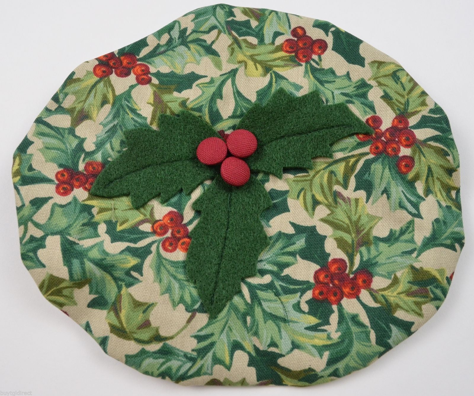 Longaberger Caroling Basket Fabric Lid Cover Paprika