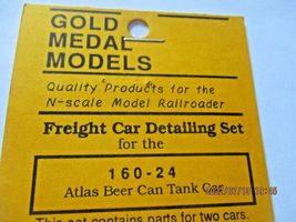 Gold Medal Models # 160-24 Atlas Beer Tank Car. 2 Car set N-Scale image 5