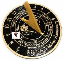 50th Unique Wedding Anniversary Sundial Gift For Couples/Great Gift