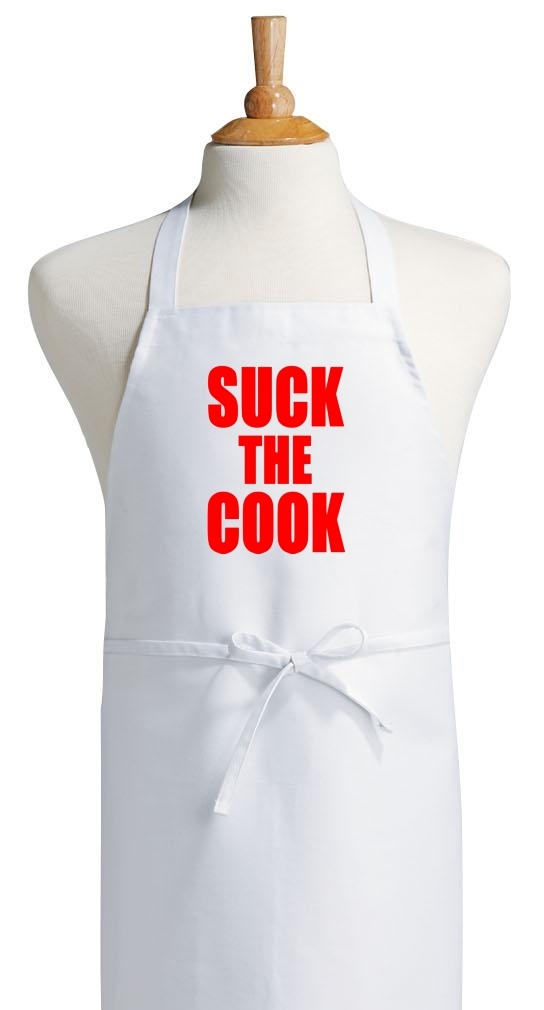Suck The Cook Sexy and Naughty Cooking Apron, Aprons With Dirty Sayings
