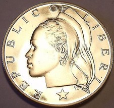 Rare Proof Liberia 1974 10 Cents~Only 9,362 Minted~Fantastic~Free Shipping - $5.77