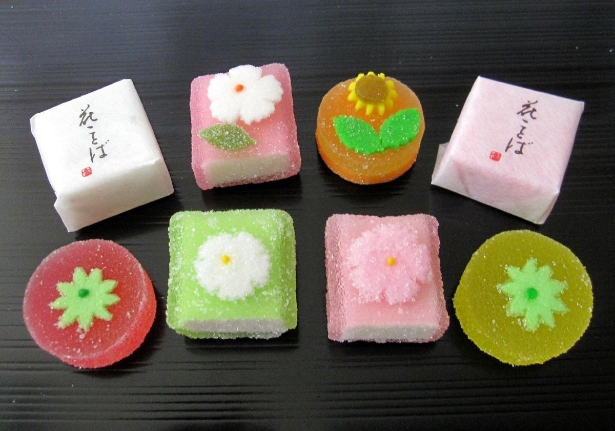 KYOGASHI Kyoto Traditional Japanese Sweets "Flower Garden" Jelly Candy