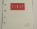 Lefax White Unruled  Planner Refill Pages 4 or 6 Ring 3 1/4 x 4 3/4