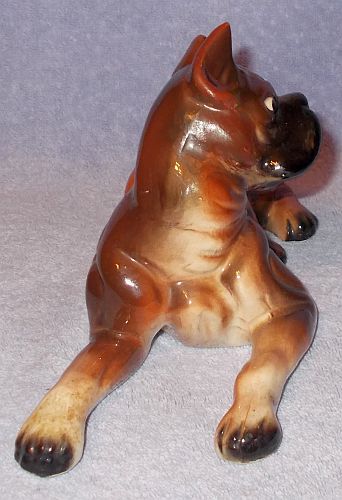 ceramic boxer statue