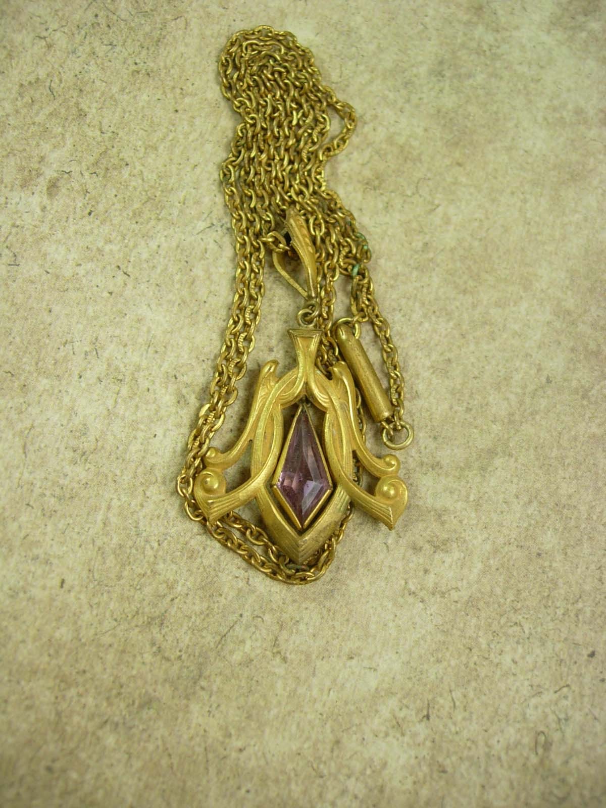 antique art nouveau necklace