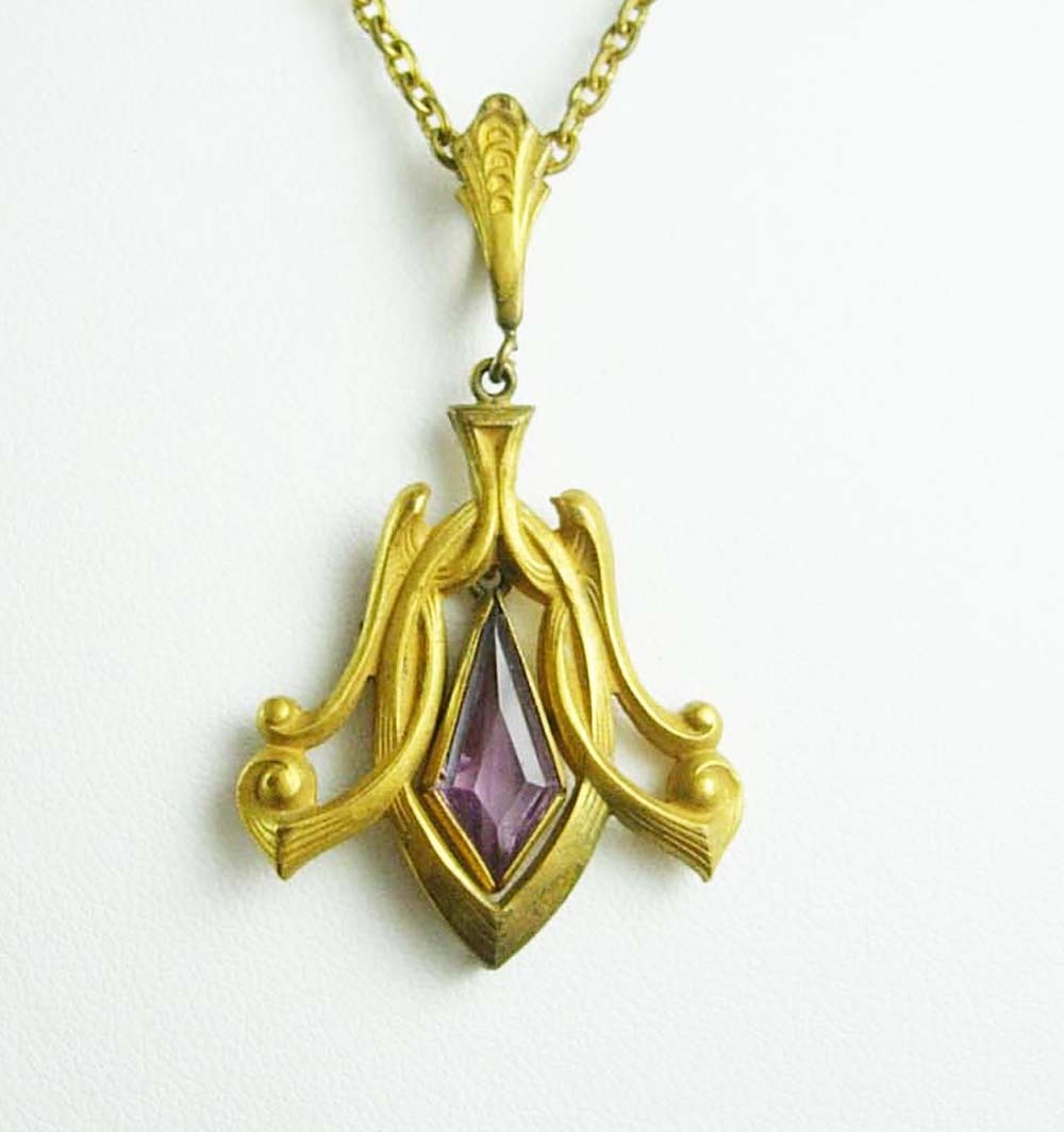 antique art nouveau necklace