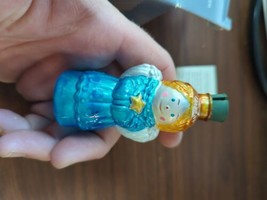 Christmas Avon Glass Angel Miniature Lights Cover Vintage Ornament - $11.88