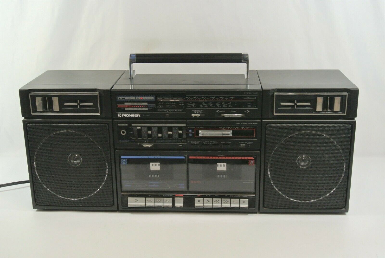 Pioneer Stereo Cassette Player CKW50 Portable Boombox Tape Deck Vtg