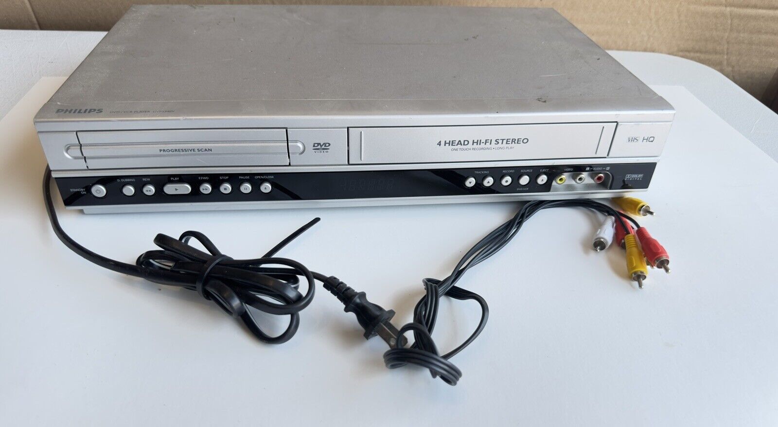 Philips DVP3340V DVD/VCR Combo VHS Tape Recorder Player No Remote