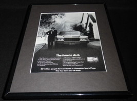 1971 Champion Spark Plugs / 69 Cadillac Framed 11x14 ORIGINAL Advertisement - $44.54