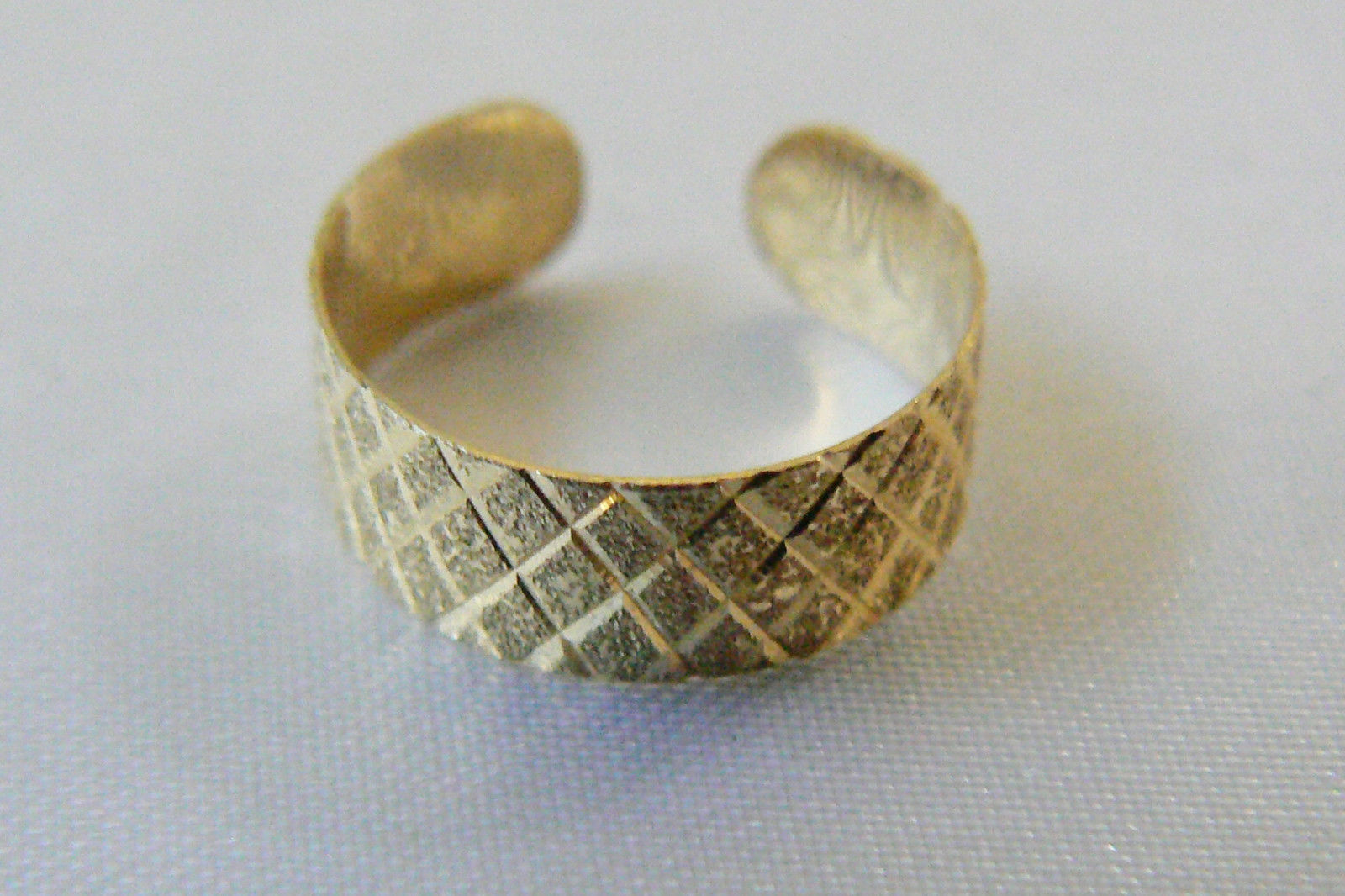 14k yellow gold hallmark HANA diamond cut Knuckle Band Ring sz 4.5 ...