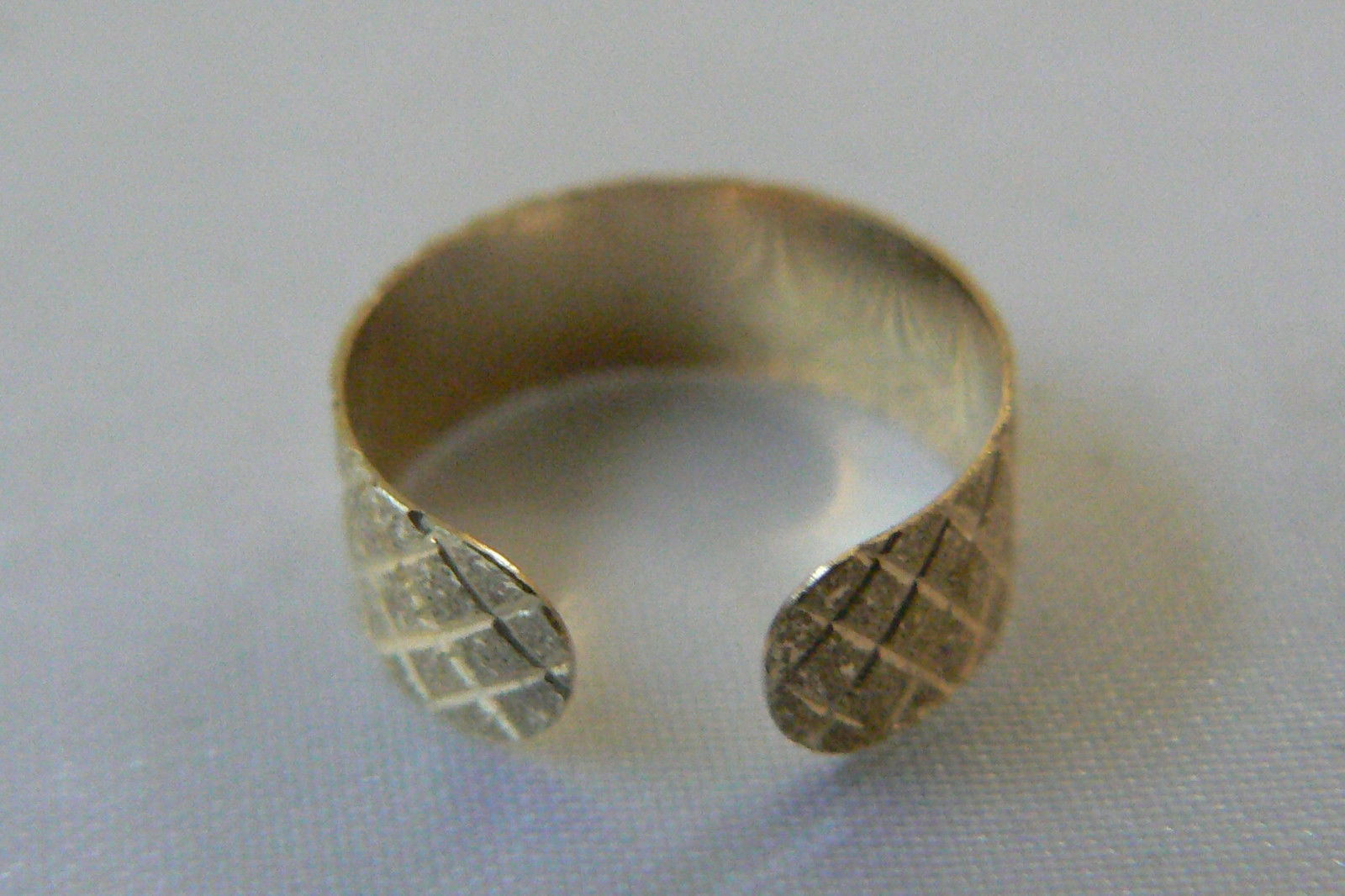 14k yellow gold hallmark HANA diamond cut Knuckle Band Ring sz 4.5 ...