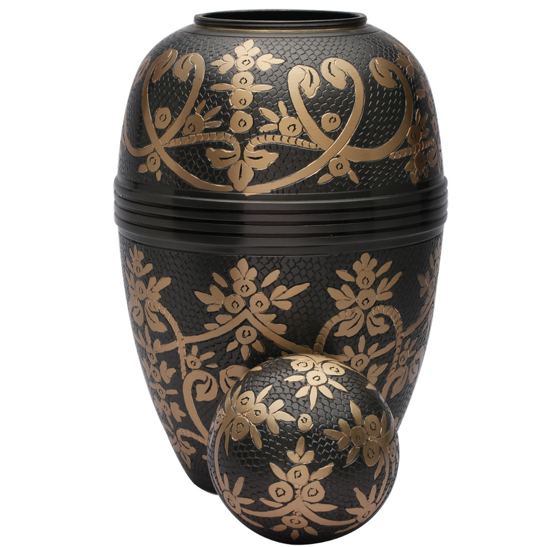 Windsor Black Large Adult Cremation Urn for Ashes, Human Funeral Urns ...