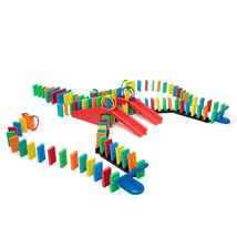 143 Pcs Kinetic Dominoes Stacking Building Toppling Chain Reaction Dom - $54.99