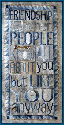 Primary image for Friendship Charmed Sampler cross stitch chart Hinzeit