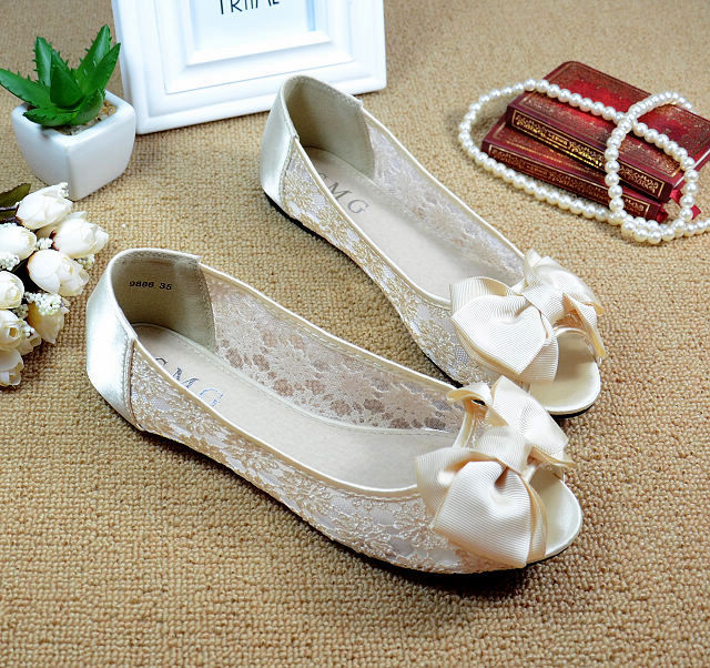 See Through Lace Shoes,Open toe Shoe lace styles,Peep toe Lace Ballet ...