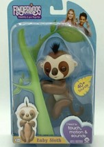Fingerlings Melody Baby Sloth (Brown Kingsley) - Interactive Baby Pet Wowwee New - $8.15