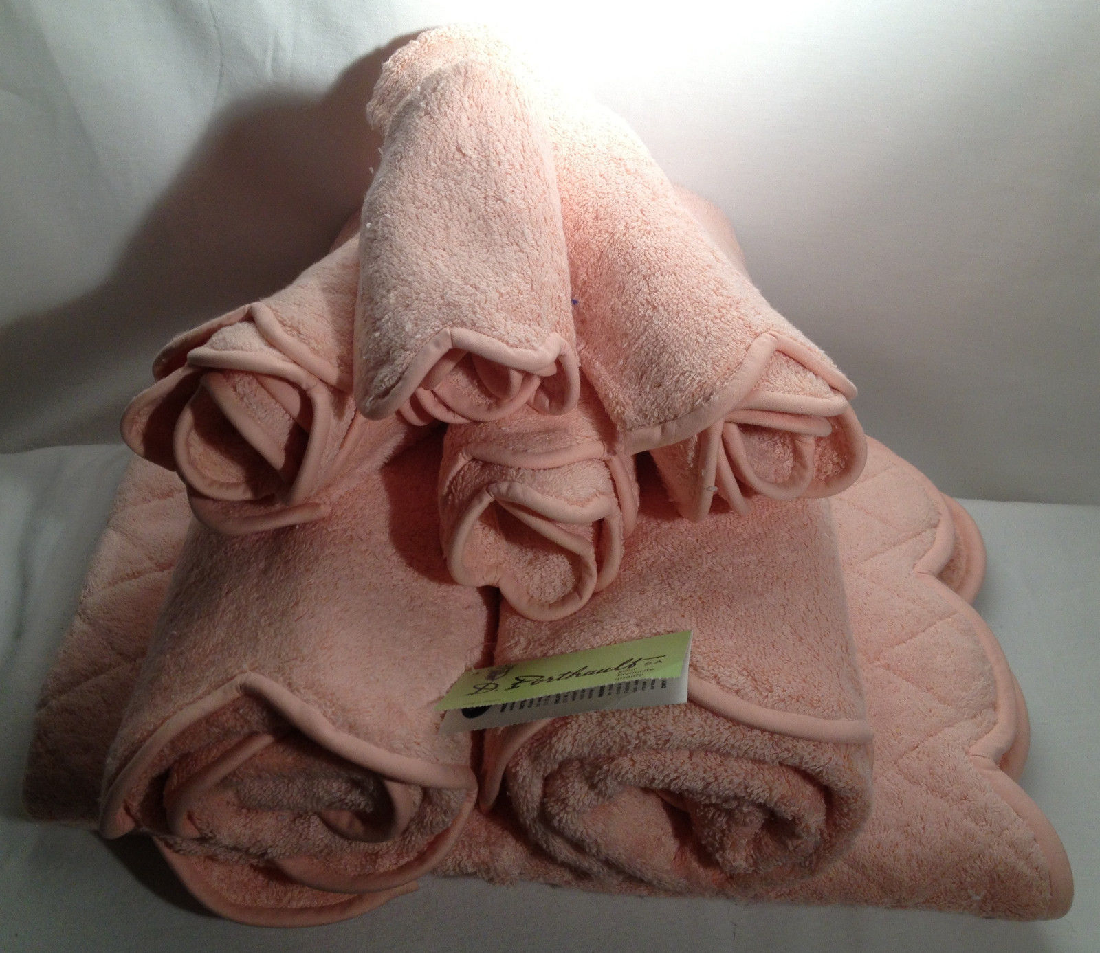 Peach Bath Towels Dream Catcher Printed Bath Towel with Tassels Microfiber / Buenrostro